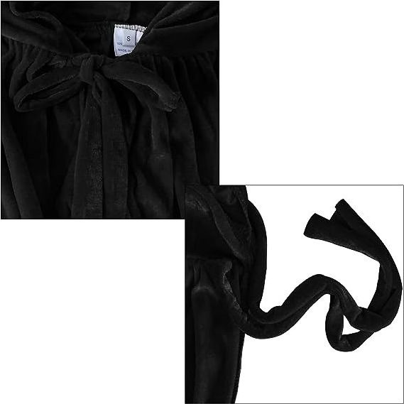 MONDON Factory OEM Customized Cosplay Hooded Cloak Long Velvet Cape Vampire Halloween Costume Witch Dress Cosplay Costumes