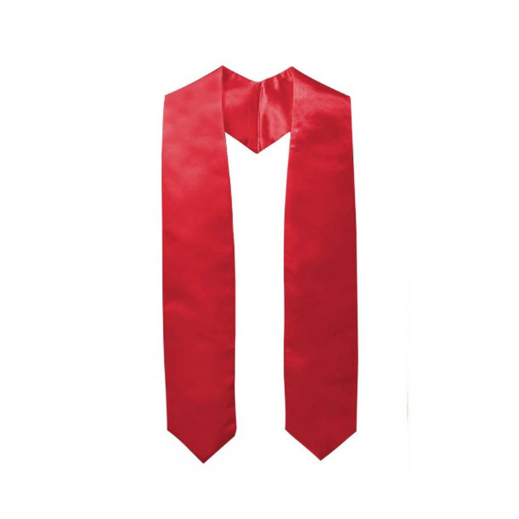 Mondon Wholesale Plain Stole Sublimation Blanks Sash 100% Polyester Graduation Stoles