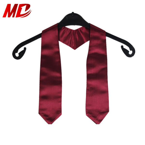 Satin Graduation Stoles Wholesale Maroon Plain Stole Academic Sash