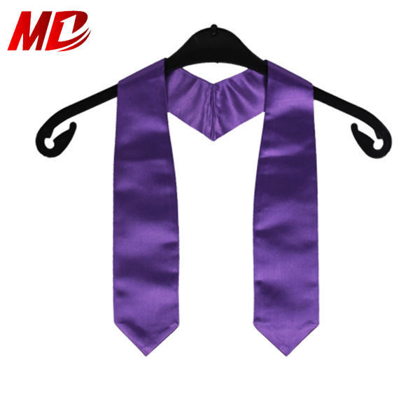 Satin Graduation Stoles Wholesale Maroon Plain Stole Academic Sash