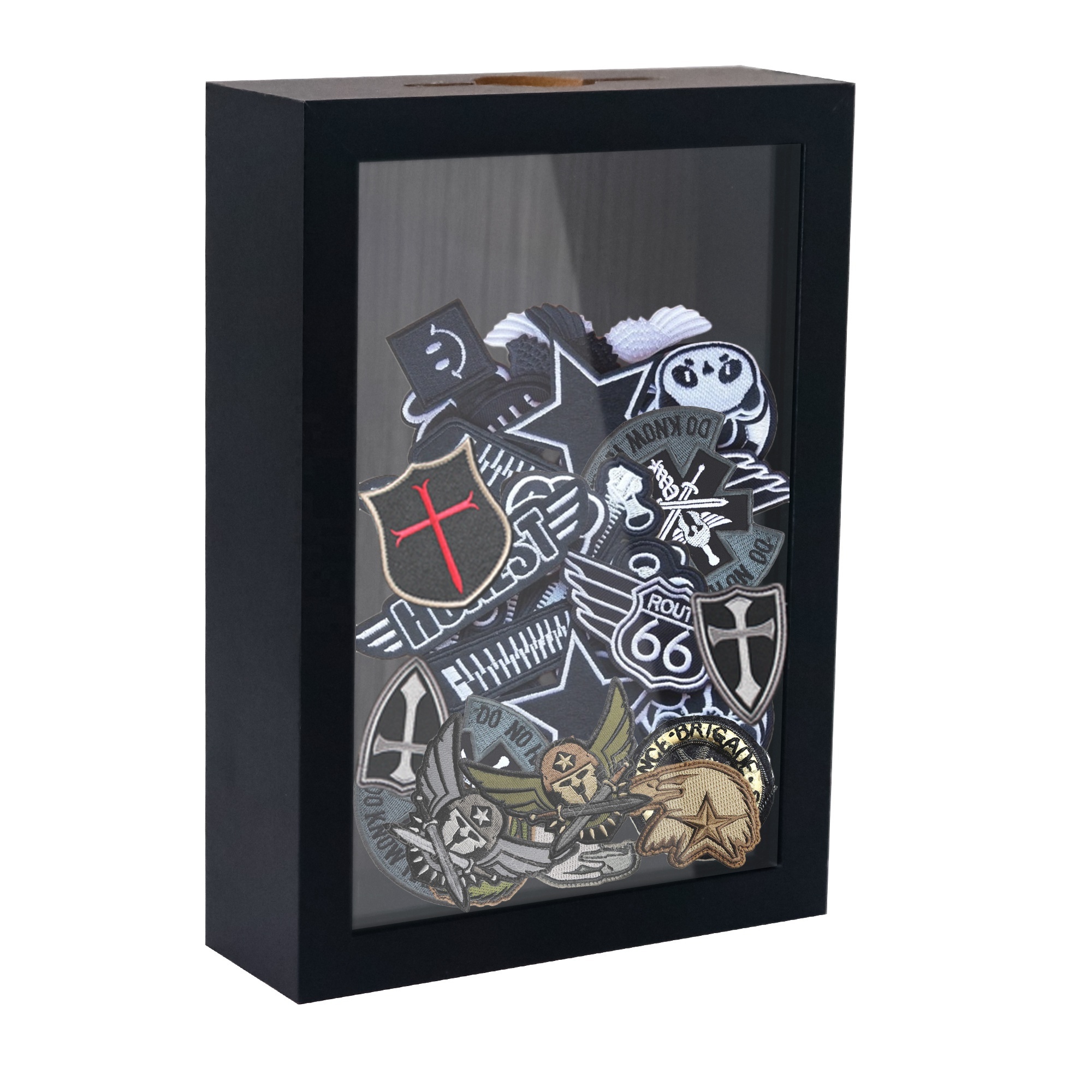 Wholesale 3D 5x7 8x8 8x10 10x10 12x12 16x20 Black White MDF Memorabilia Bulk Coin Shadow Box Frames