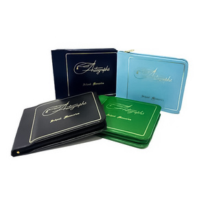 High Quality Printing Customized Traditional Eco-friendly leather Graduation Autograph Books with Zipper