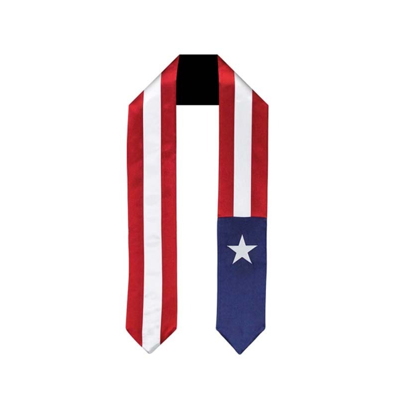 Custom  Graduation Stole Graduation Sash, with Sublimation National Flags or Custom Patterns