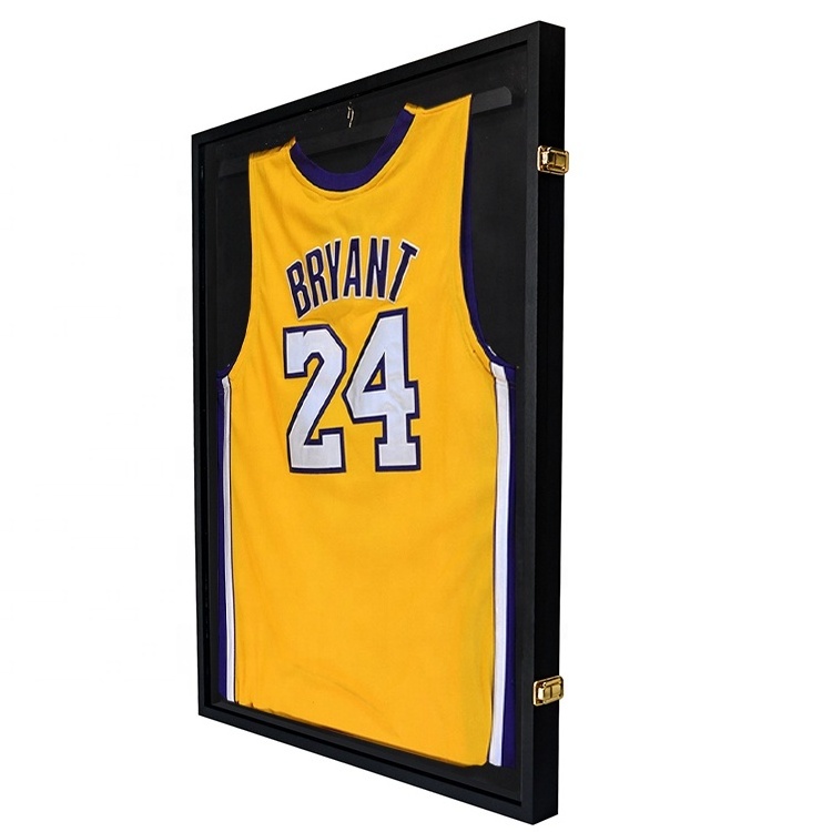 Sports Uniform Memorabilia Baseball Football Jersey t shirt Lockable Wall Hanging Display Shadow Box Frame