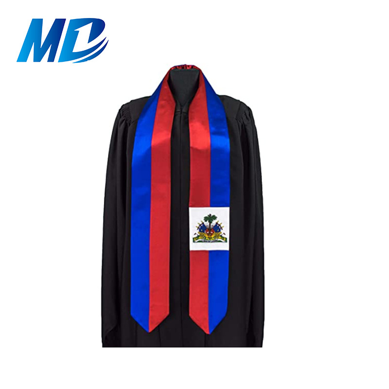 Haiti Flag Graduation Sash/Stole International Study Abroad Adult Unisex