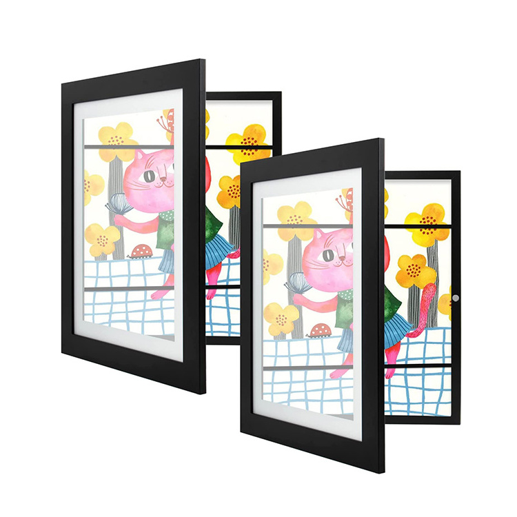 2023 New Design Children Art Projects Front Opening Changeable Picture Kids Art Display Frames Kids Artwork Picture Frame