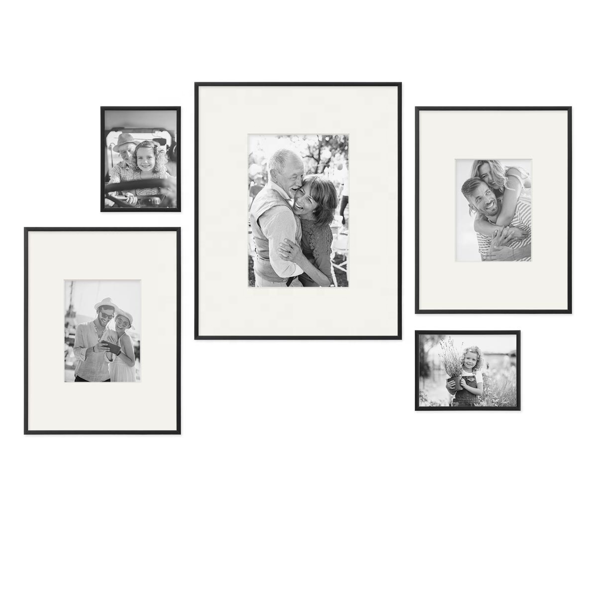 11x14 5x5 12x18 4x5 8x10 Bulk popular art picture frame black metal aluminum photo frame poster frame