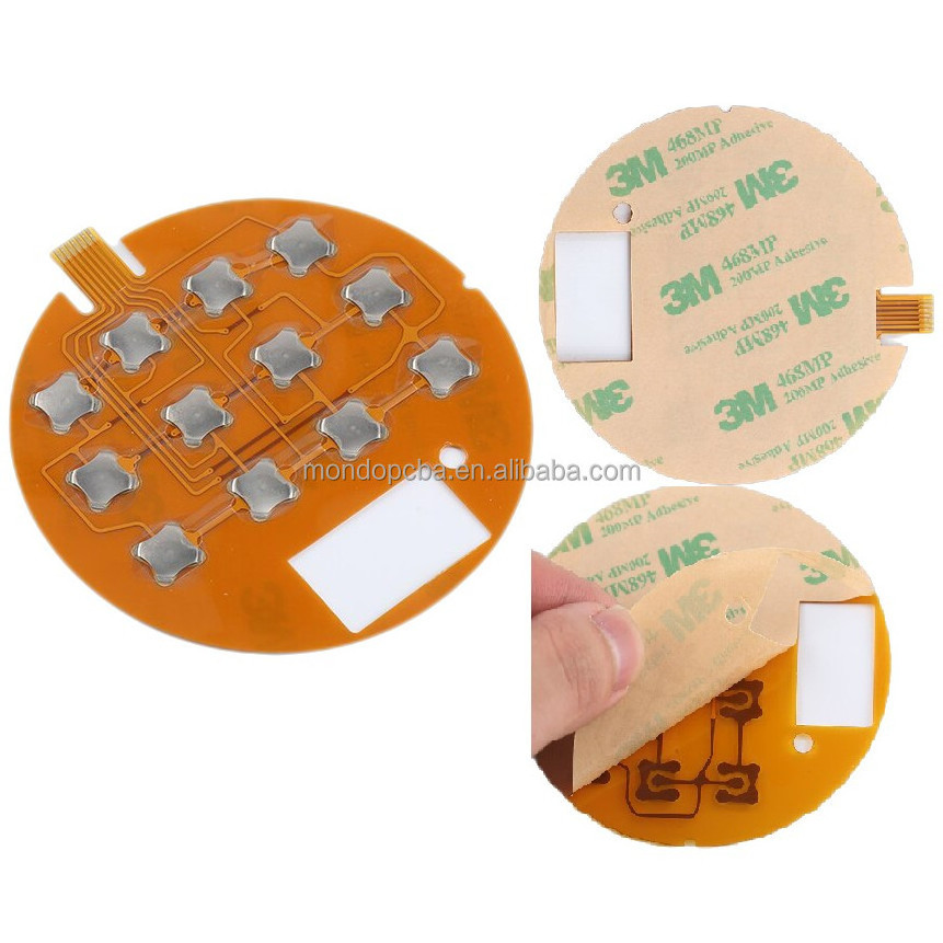 customize flexible print circuit board metal dome flex pcb assembly for membrane switch