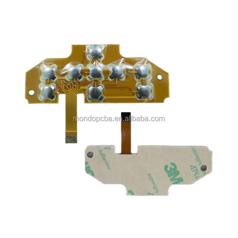 customize flexible print circuit board metal dome flex pcb assembly for membrane switch