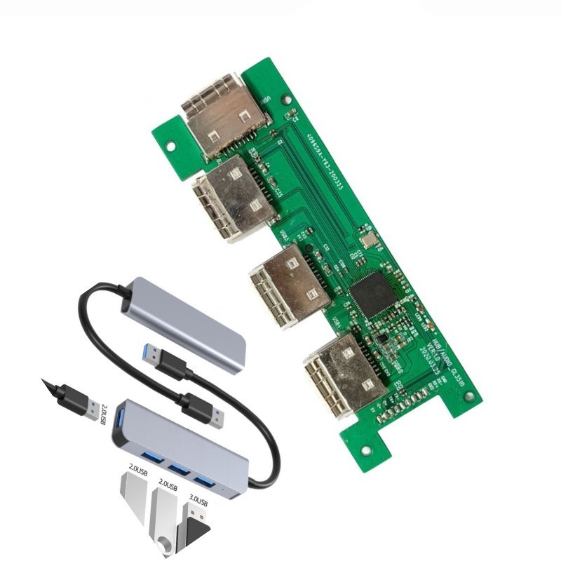 Custom 3 4 5 6 8 ports USB Hub PCB board PCBA Dock Station PCBA Charger PCB Circuit Board