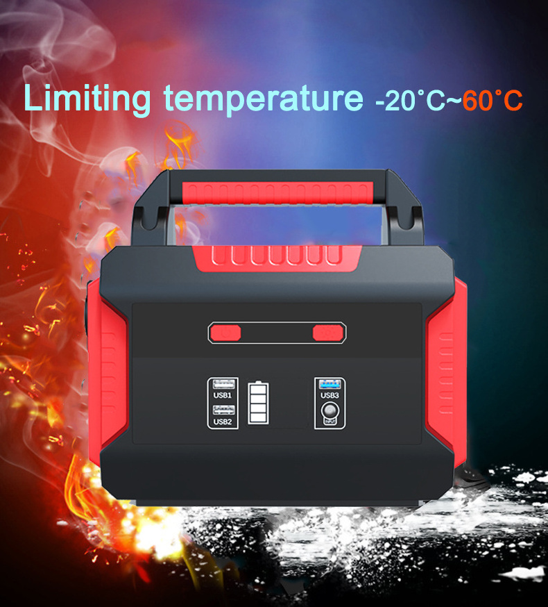 Lithium Battery Energy Storage Power Pack Power Supply Solar Portable Electric Power Station For Outdoor Camping