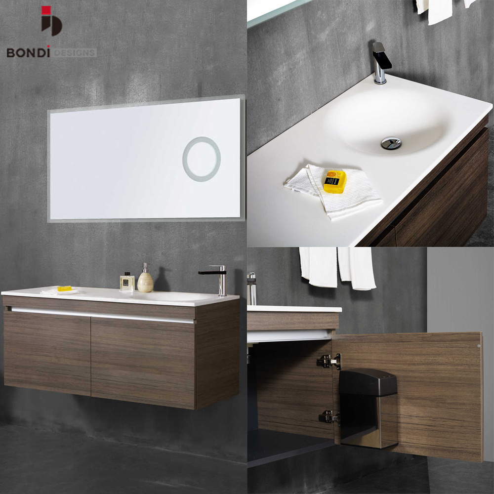 47 inch Pedestal Bathroom Vanity in Glossy White, White Man-Made Stone Top, White Corians Sink