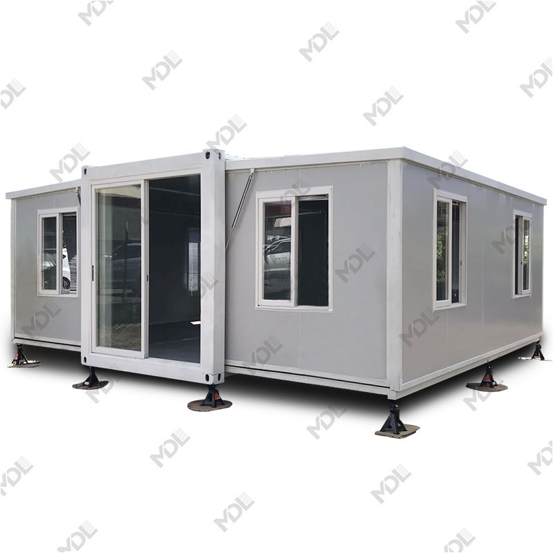 Highly Customized Folding Container House Expandable Container House With 3 Rooms For Sale