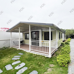 Fast installed 4 bedroom prefabricated house mobile home expandable container contains living room