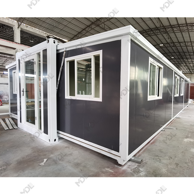 Highly Customized Folding Container House Expandable Container House With 3 Rooms For Sale