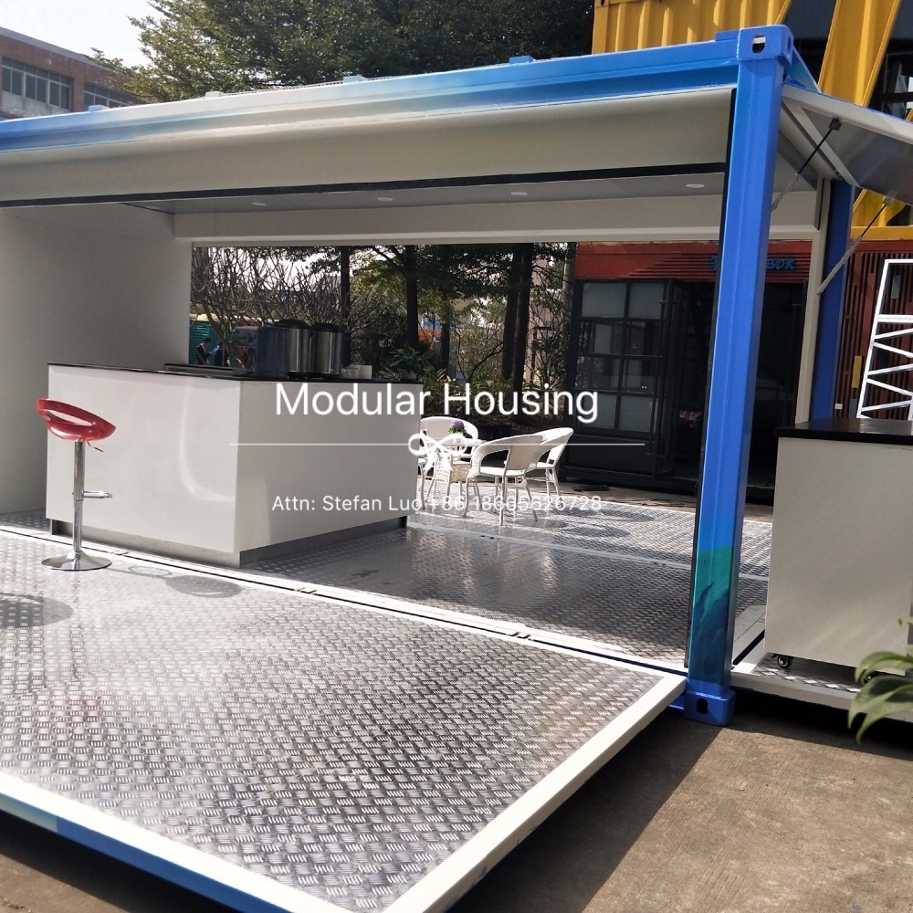 Hot Sale china made Container Coffee Shop/Mobile Coffee Shop container 20 feet cafe