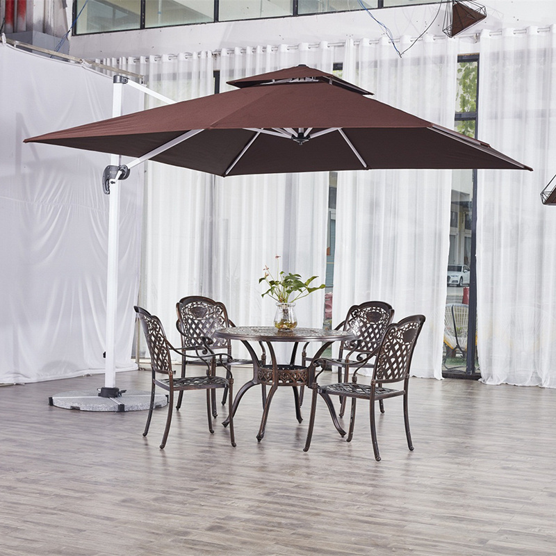 Garden Parasol Beach Using Aluminum Material Hotel Cantilever Parasols Umbrellas Outdoor Big Company Sun Shade Umbrella Patio