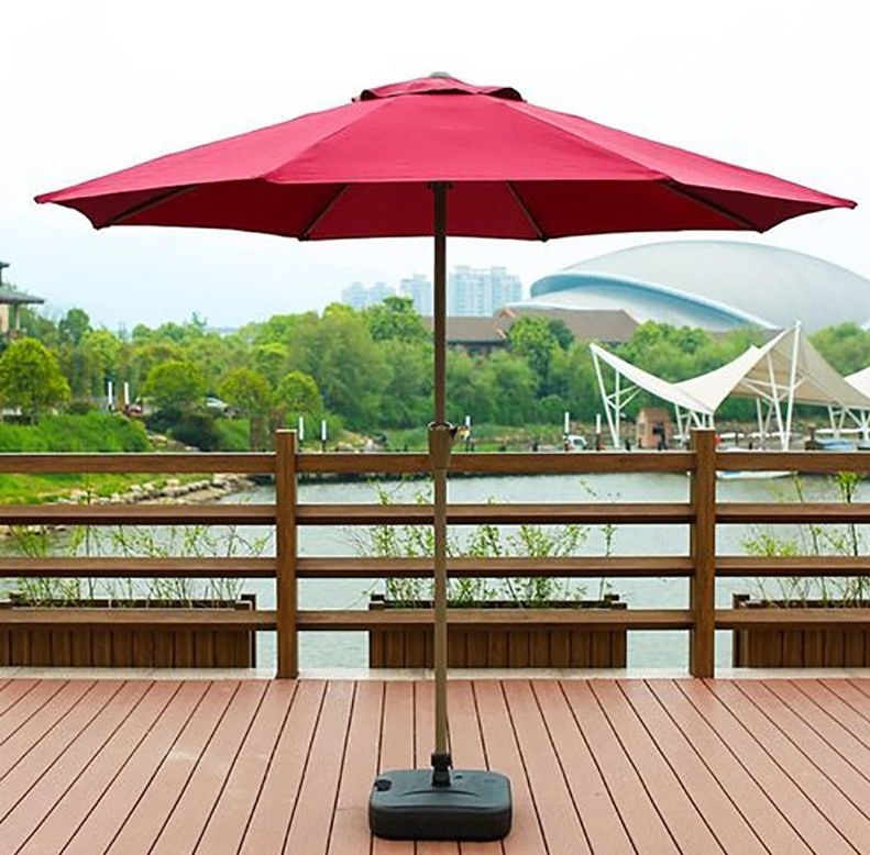 Big Size Middle Pole Boho Parasol Umbrellas High Quality Beach Restaurant Outdoor Commercial Table Aluminium Patio Umbrella