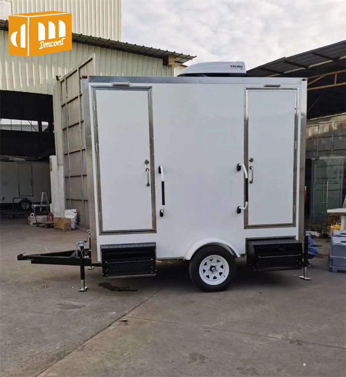 Outdoor Automatic Public Modern Style Prefab Adults Toilet Portable Mobile Toilet To Buy Movable Trailer Container WC with Wheel