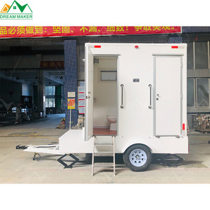 Metal Camping Mobile Toilets Trailer Portable Restroom Camping Toilet Portable Mobile Outdoor Trailer Portable Toilet Cabin