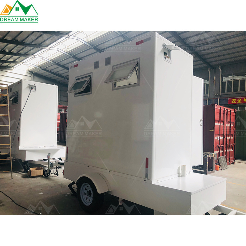 Metal Camping Mobile Toilets Trailer Portable Restroom Camping Toilet Portable Mobile Outdoor Trailer Portable Toilet Cabin