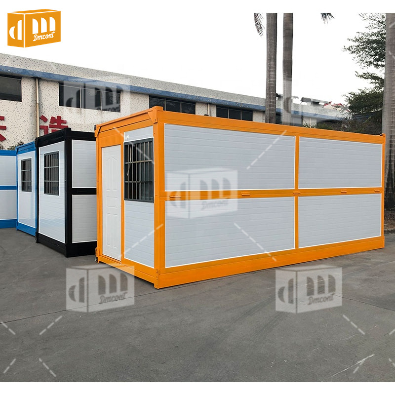 Folding Container Houses Mobile Prefabricated Foldable Container Homes Portable Tiny House Modular Building Bar Restaurant