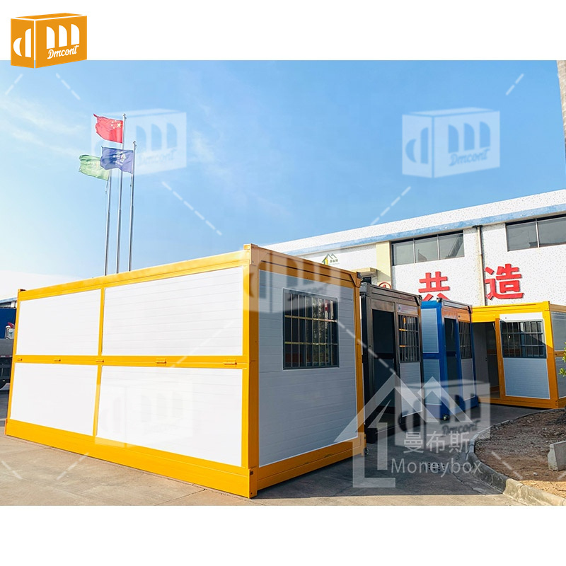 Folding Container Houses Mobile Prefabricated Foldable Container Homes Portable Tiny House Modular Building Bar Restaurant