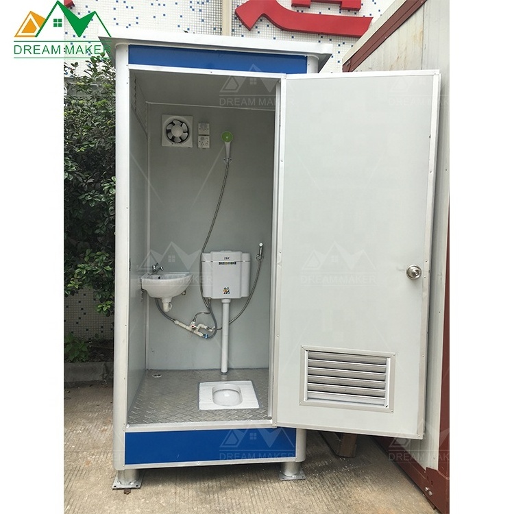 Manufacturer Public Construction Easy Mobile Portable Toilet With Shower Steel Frame Movable Toilet Business Eps Toilet For Sale