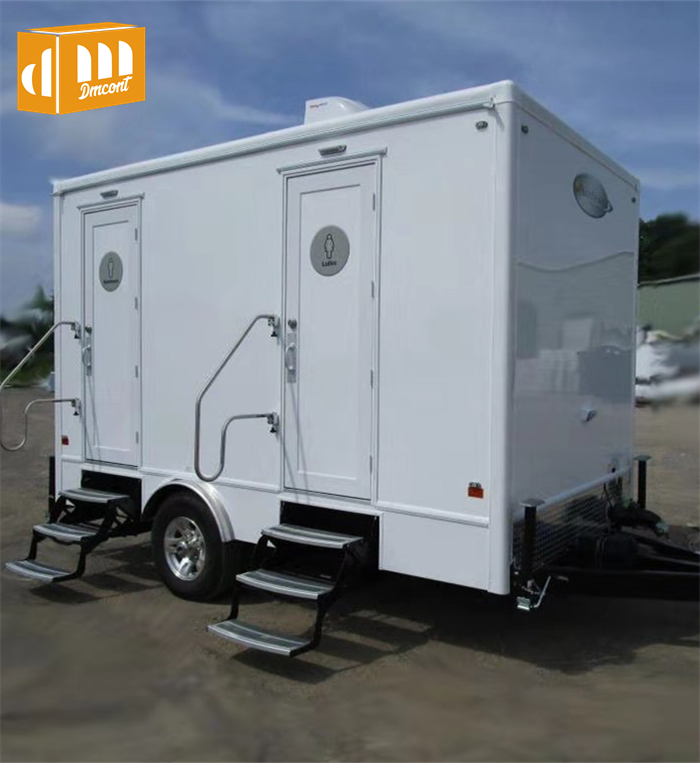 Outdoor Automatic Public Modern Style Prefab Adults Toilet Portable Mobile Toilet To Buy Movable Trailer Container WC with Wheel