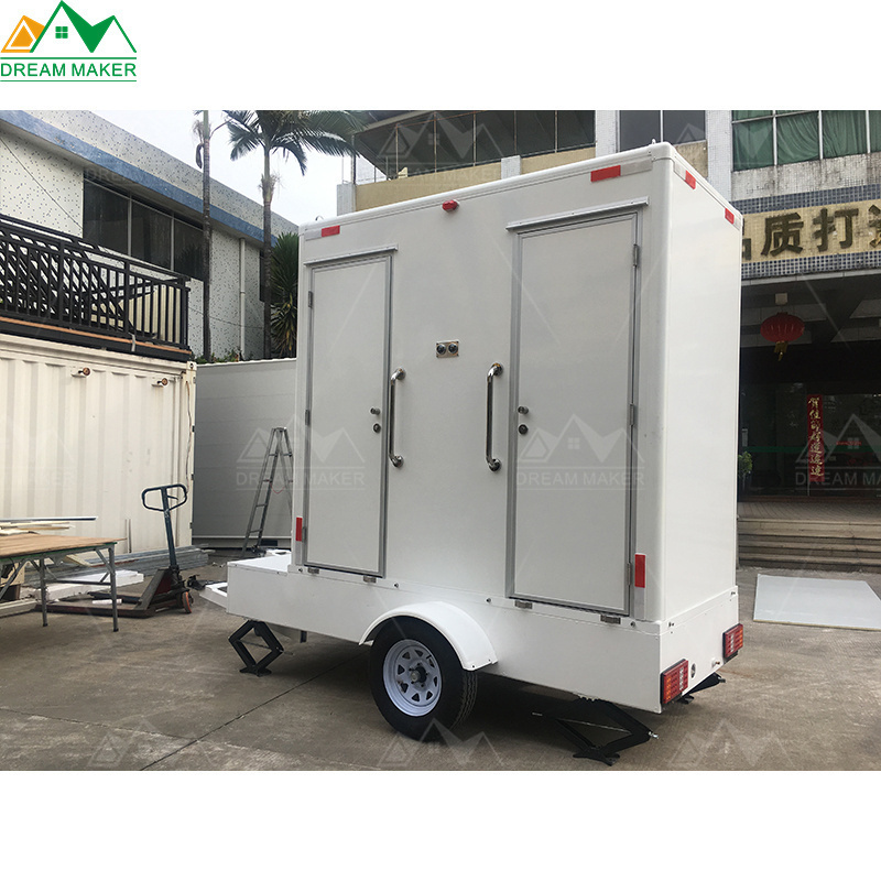 Metal Camping Mobile Toilets Trailer Portable Restroom Camping Toilet Portable Mobile Outdoor Trailer Portable Toilet Cabin