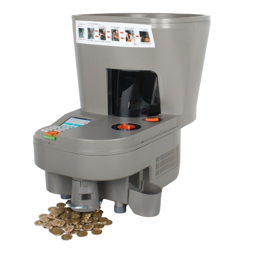 High speed Coin Counting Machine Money  Professional Dollar Counter Machine Automatic Coin Sorter Wrappe