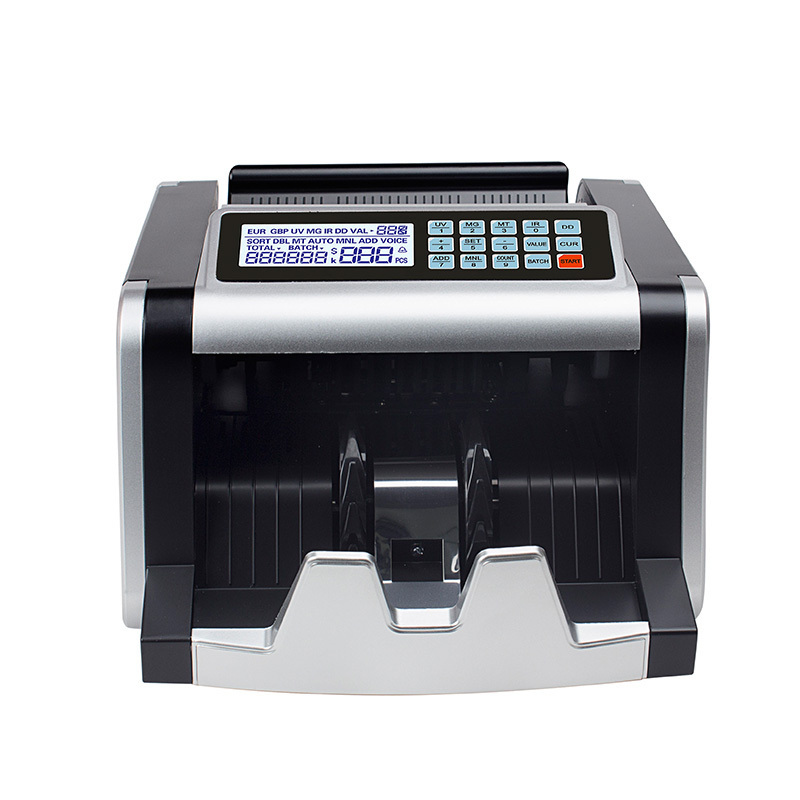 Fake Money Banknote Counter AL-1600 UV/MG de billete falso LCD Display Note Counting Machine