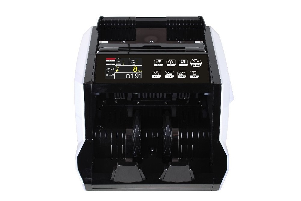 AL-7100 fake money detector bill counter note counting machine banknote prints cash count money