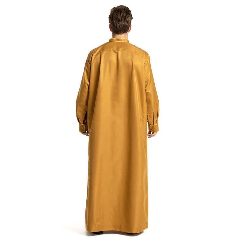 0006# muslim men clothing arabic dubai thobe hooded  jubba dress muslimah  man