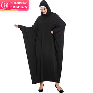 6198# On Sale Bat Sleeve Robe With Hood Middle East Ladies Thobe Hijab Prayer Muslim Women Abaya Islamic Pray Dresses