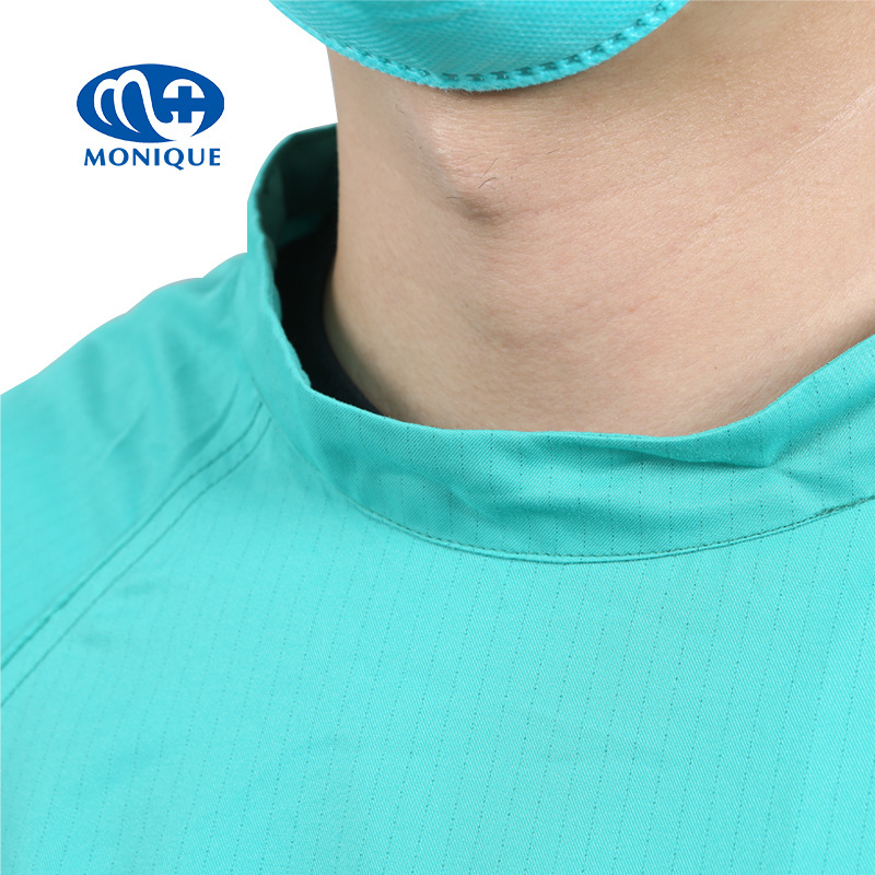 Reusable Operating Theater Cotton Surgical Gowns Made Of Cotton Fabrics/reusable Medical Uniform/green Reusable Medical Uniform