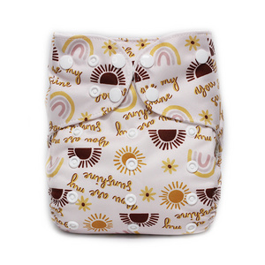 One Size Pocket Style Eco-Friendly Baby Nappies Reusable  Cloth Nappies Washable diapers