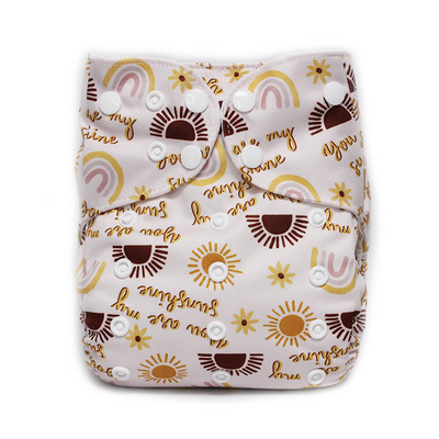 One Size Pocket Style Eco-Friendly Baby Nappies Reusable  Cloth Nappies Washable diapers