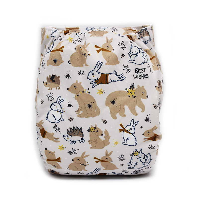 One Size Pocket Style Eco-Friendly Baby Nappies Reusable  Cloth Nappies Washable diapers