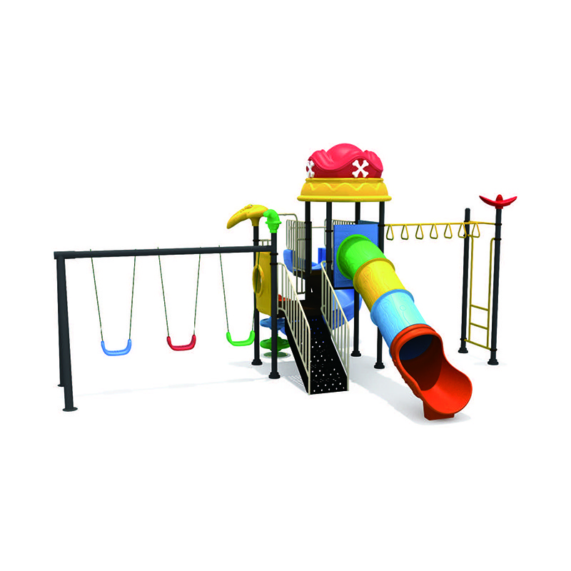 Children Plastic Slides And Swings For School And Park Kids Play Outdoor Playground