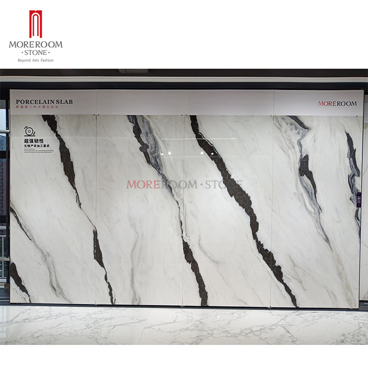 Panda White Marble Large Format Big Size Porcelain Wall/Floor/Countertop Tiles Sintered Stone Slab