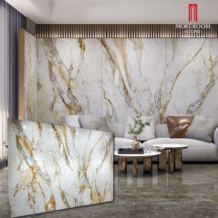 Large size marble 120x240cm calcutta gold tiles