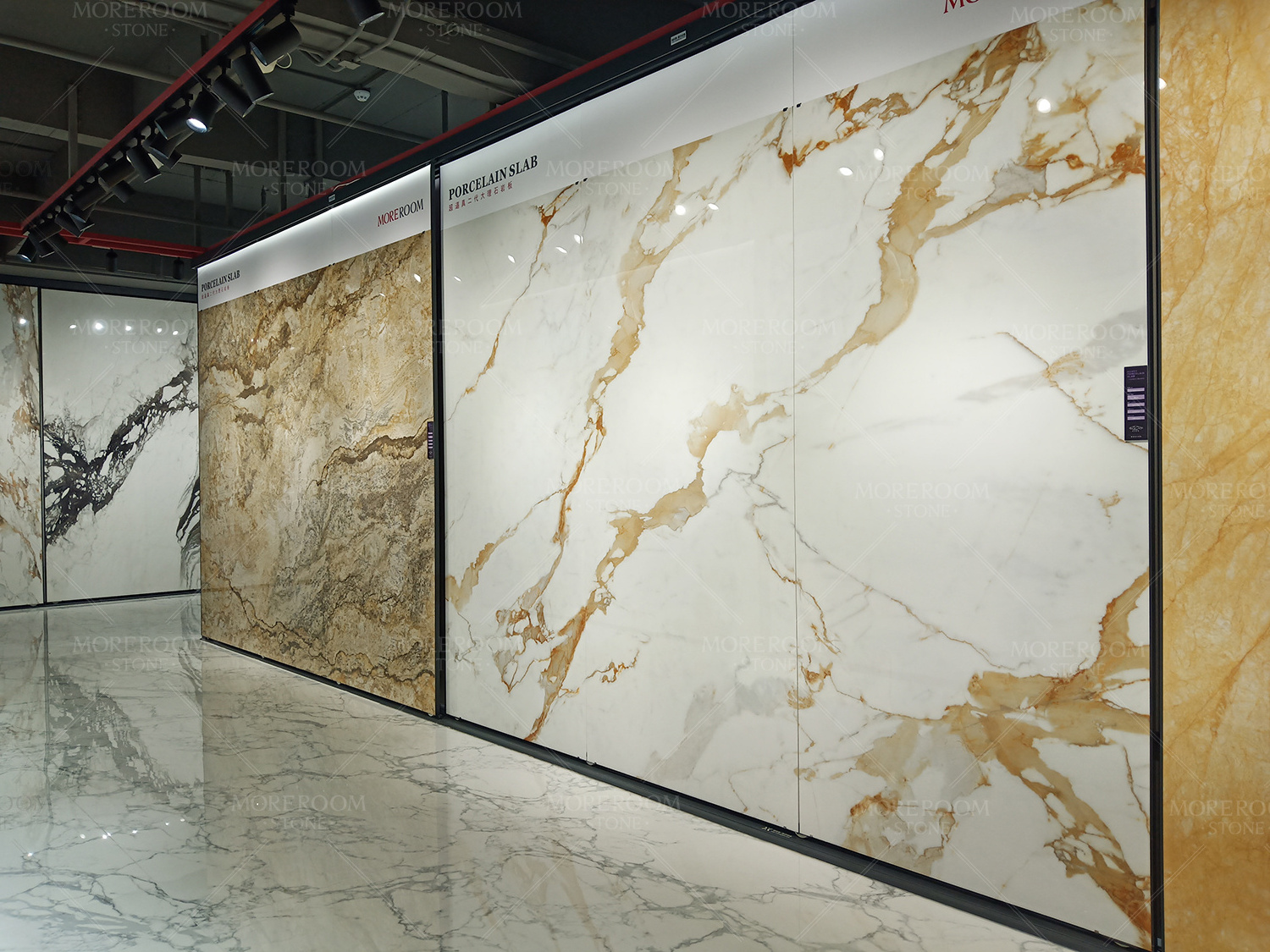 Calacatta Gold Marble Large Format Big Size Porcelain Wall Floor Countertop Tiles Sintered Stone Slab