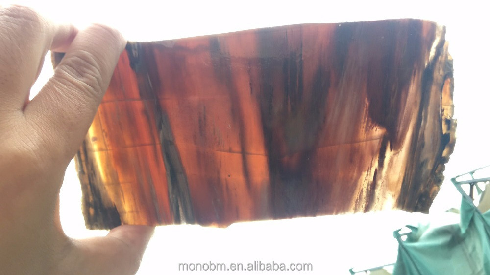 Luxury stone translucent petrified wood jade tile