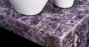 Gemstone Slabs Wholesale Polished Backlit Amethyst countertop