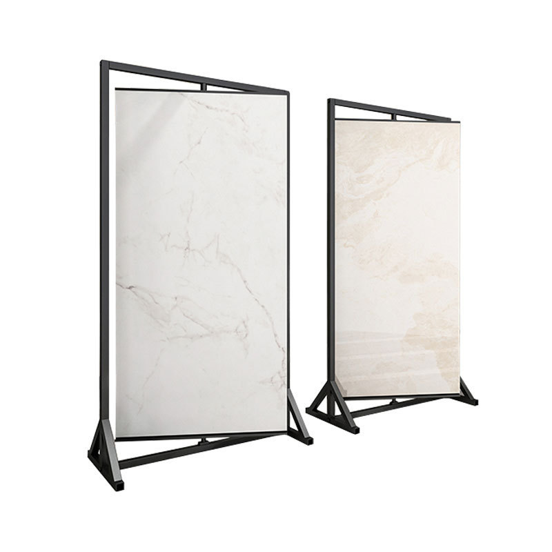 Marble Sample Stand Slab Sintered Stone Displays Sliding Porcelain Tile Display Rack