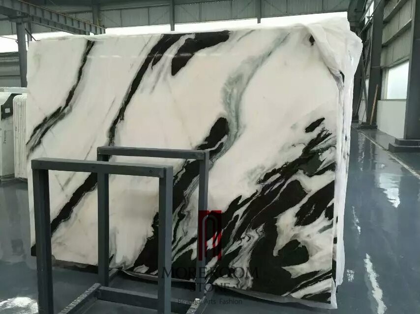 Panda White Marble Large Format Big Size Porcelain Wall/Floor/Countertop Tiles Sintered Stone Slab