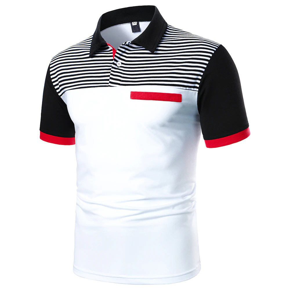 Top Quality New Design Wholesale Turn Down Collar 200 GSM Men's Short-Sleeved Cultural Polo Shirt