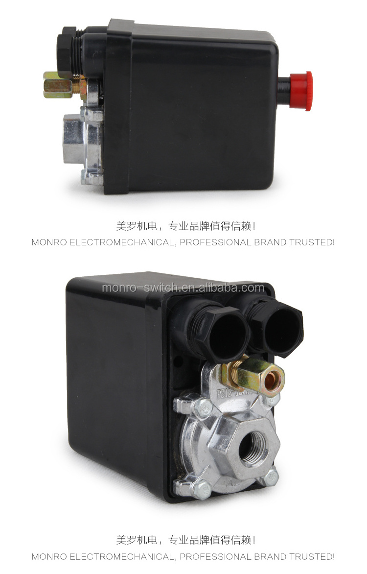 0039 KRQ-2 Zhejiang monro air switch supplier one /four way air pump differential pressure switch for air compressor