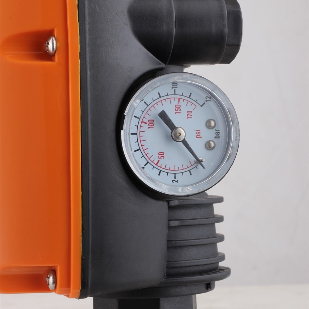 Monro EPC-4 Automatic Pressure Control For Water Pump Pressure Indicator Switch With Pressure Gauge